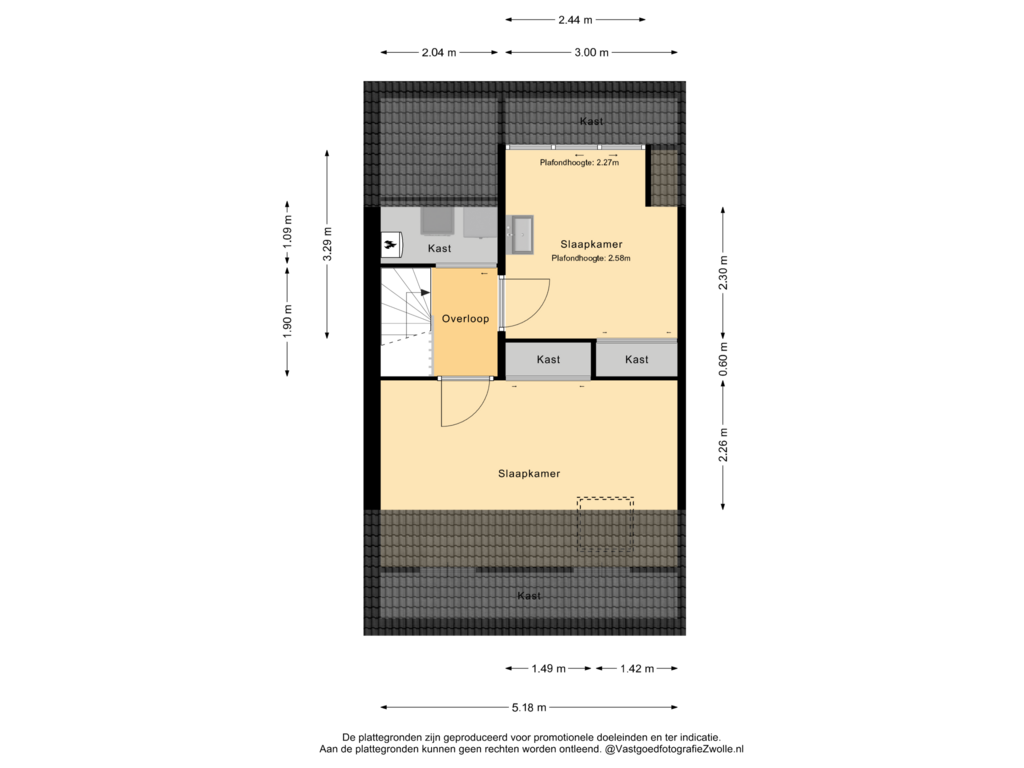 Bekijk plattegrond van Zolder van Steenboerweg 25