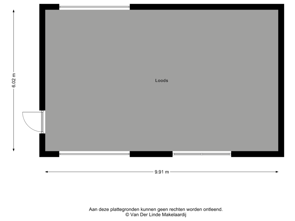 Bekijk plattegrond van Loods van Eperweg 9