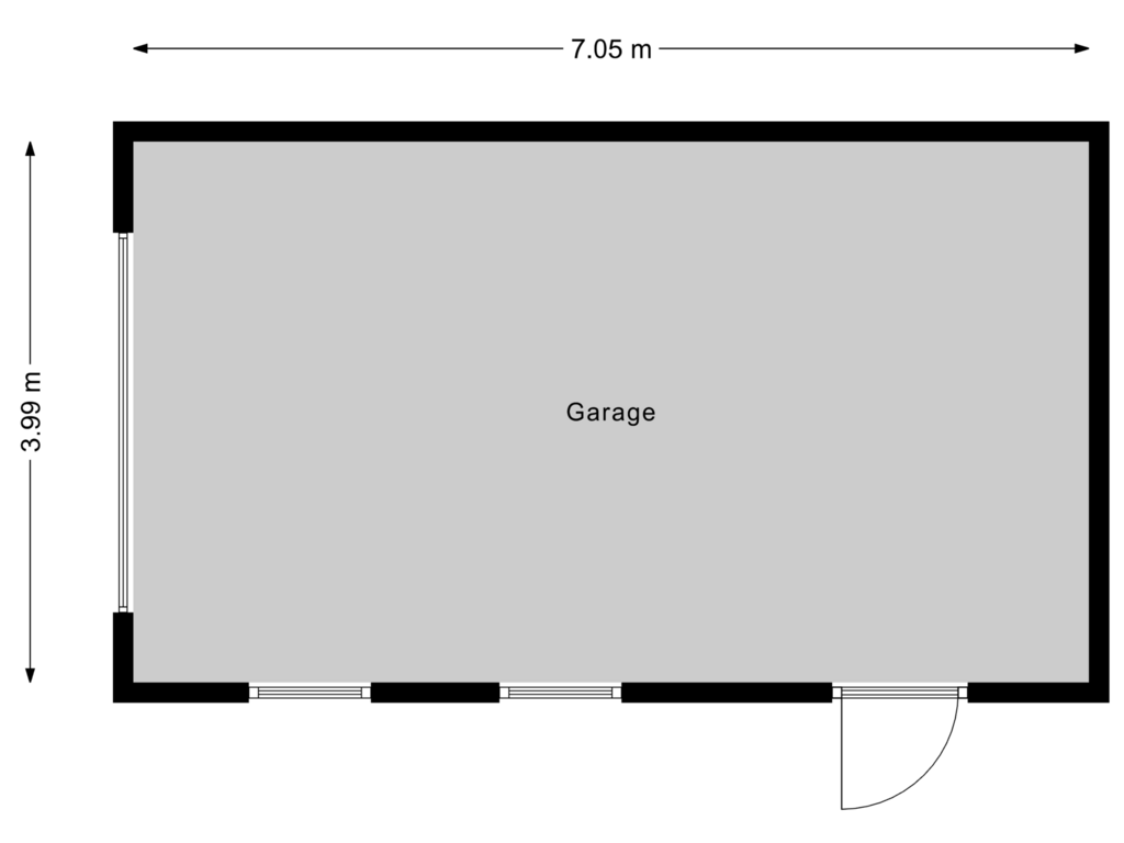 Bekijk plattegrond van Garage van Knotwilg 36