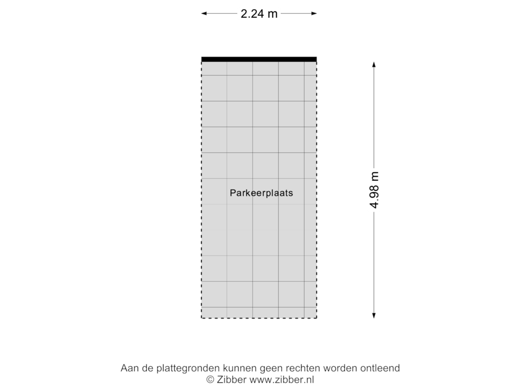 View floorplan of Parkeerplaats of Hoge Ham 95-J