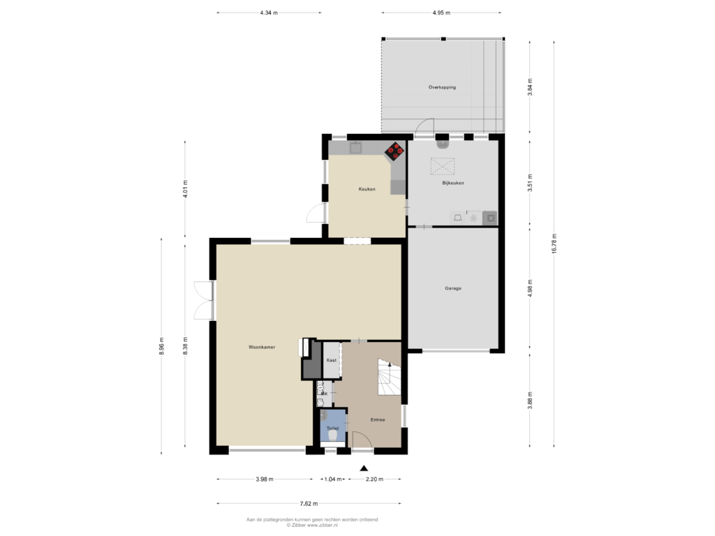 Bekijk plattegrond van Begane grond van Deellaan 2