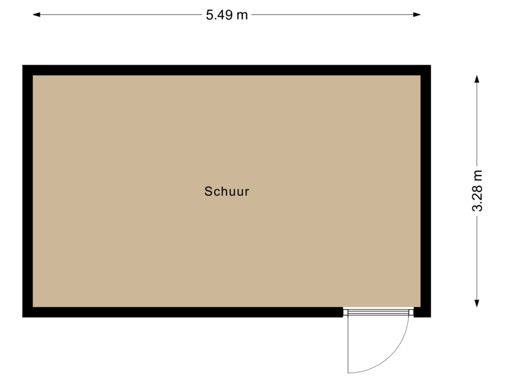 Bekijk plattegrond van Schuur van Beldmansweg 4