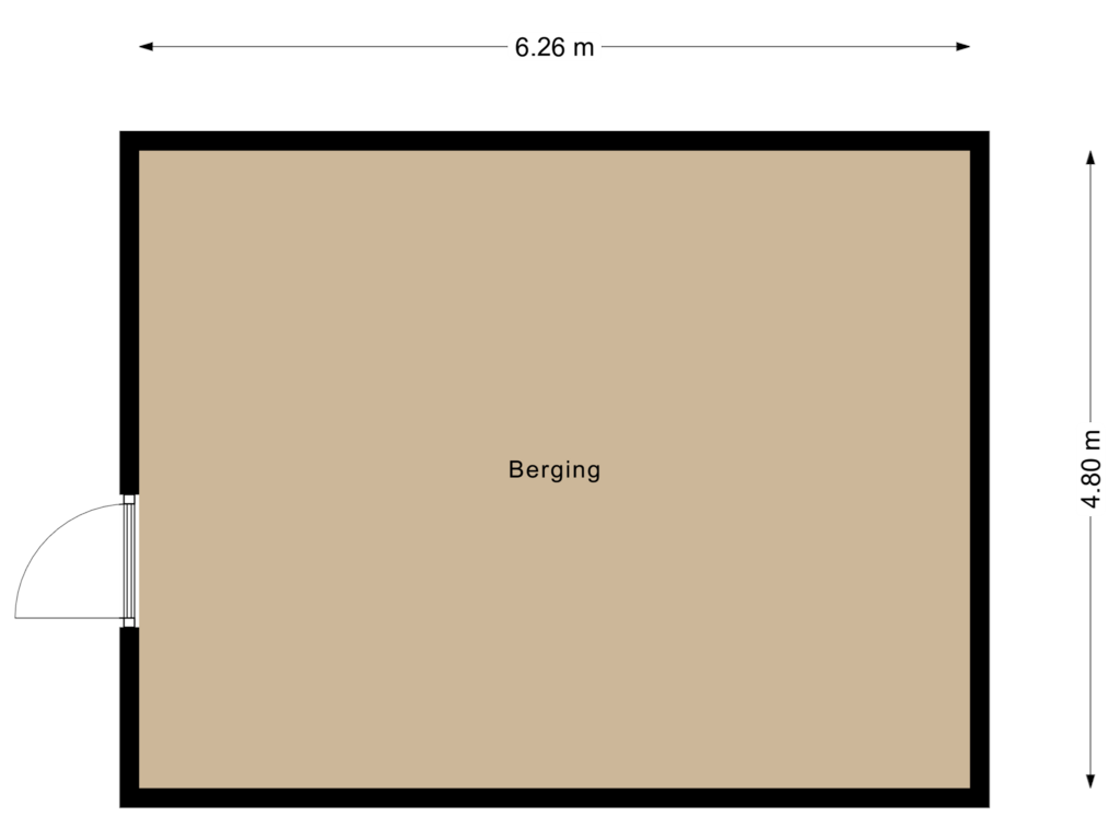 Bekijk plattegrond van Berging van Beldmansweg 4