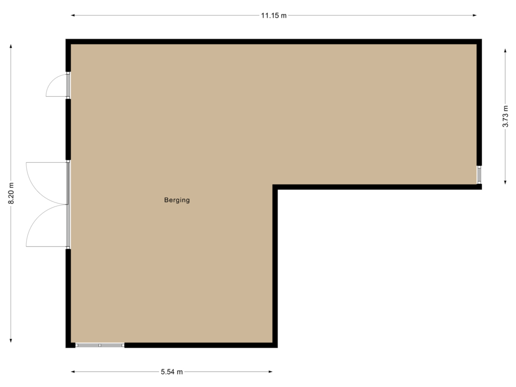 Bekijk plattegrond van Berging 2 van Beldmansweg 4