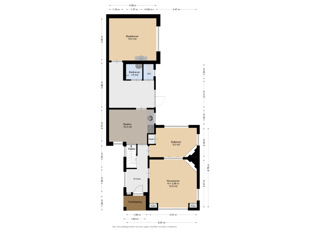 Bekijk plattegrond van Begane Grond van Langestraat 30