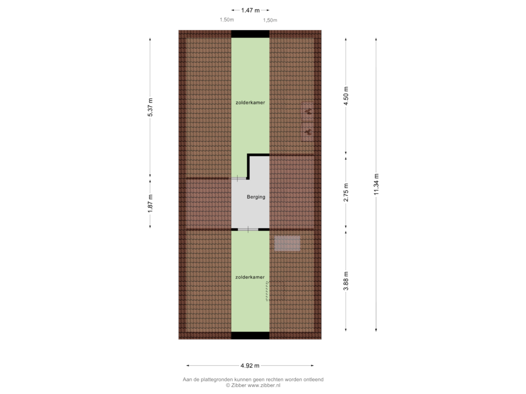 Bekijk plattegrond van Tweede Verdieping van Dagpauwooglaan 10