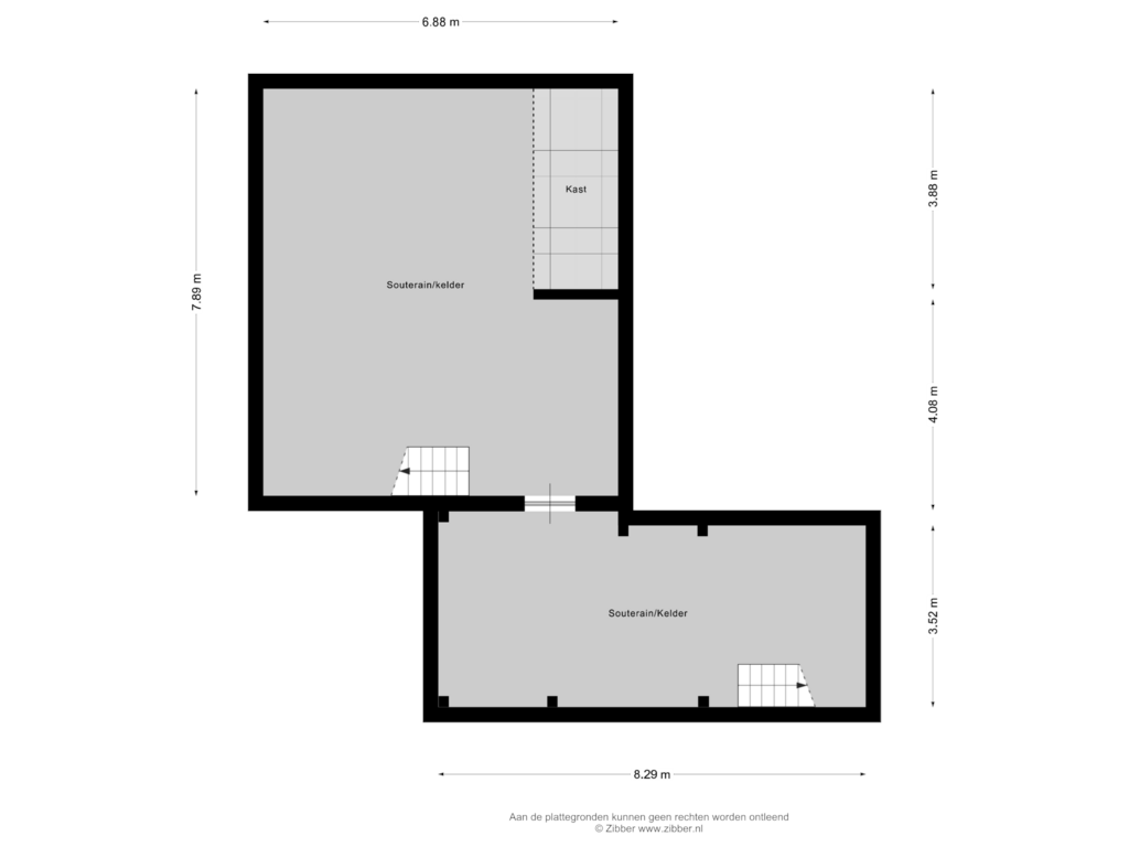 Bekijk plattegrond van Souterrain van Dagpauwooglaan 10