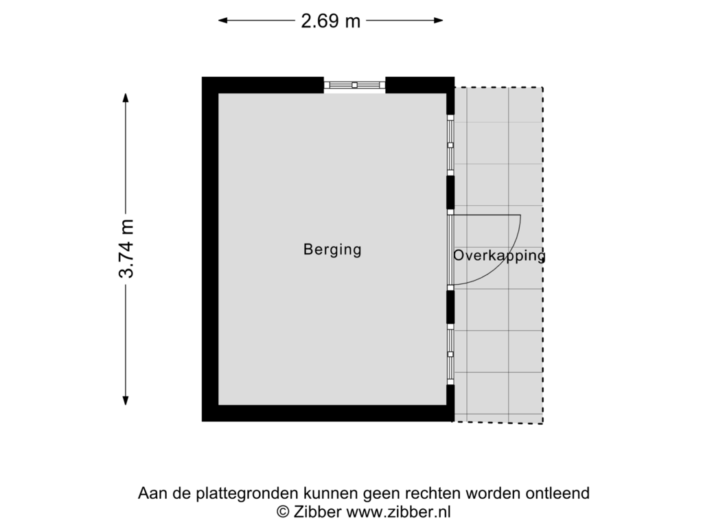 Bekijk plattegrond van Berging van Dagpauwooglaan 10