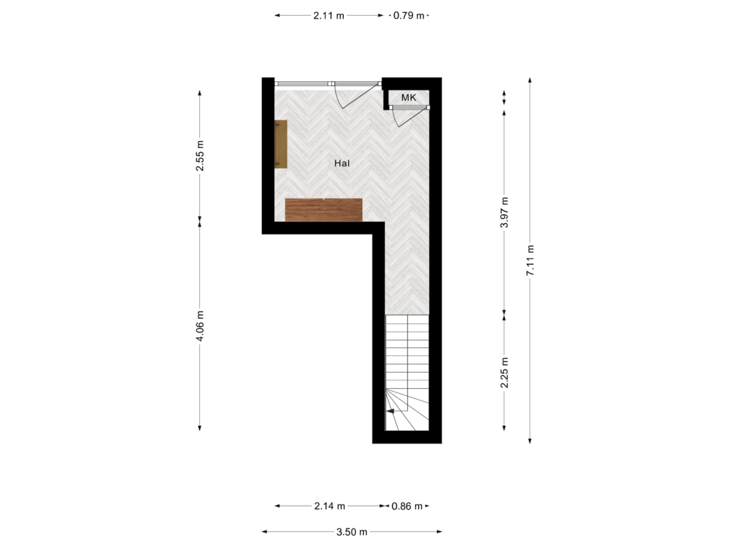 Bekijk plattegrond van Begane grond van Keizersdijk 26-A