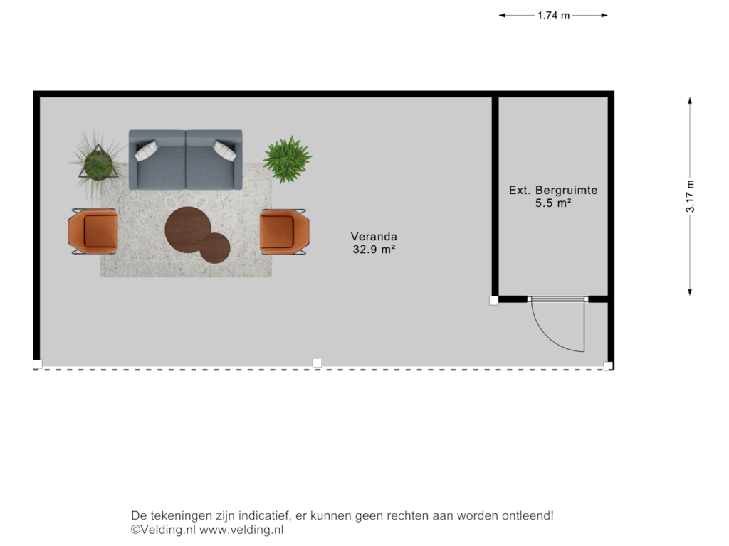 Bekijk plattegrond van Woonlaag  externe bergruimte van Koningsvaren 10