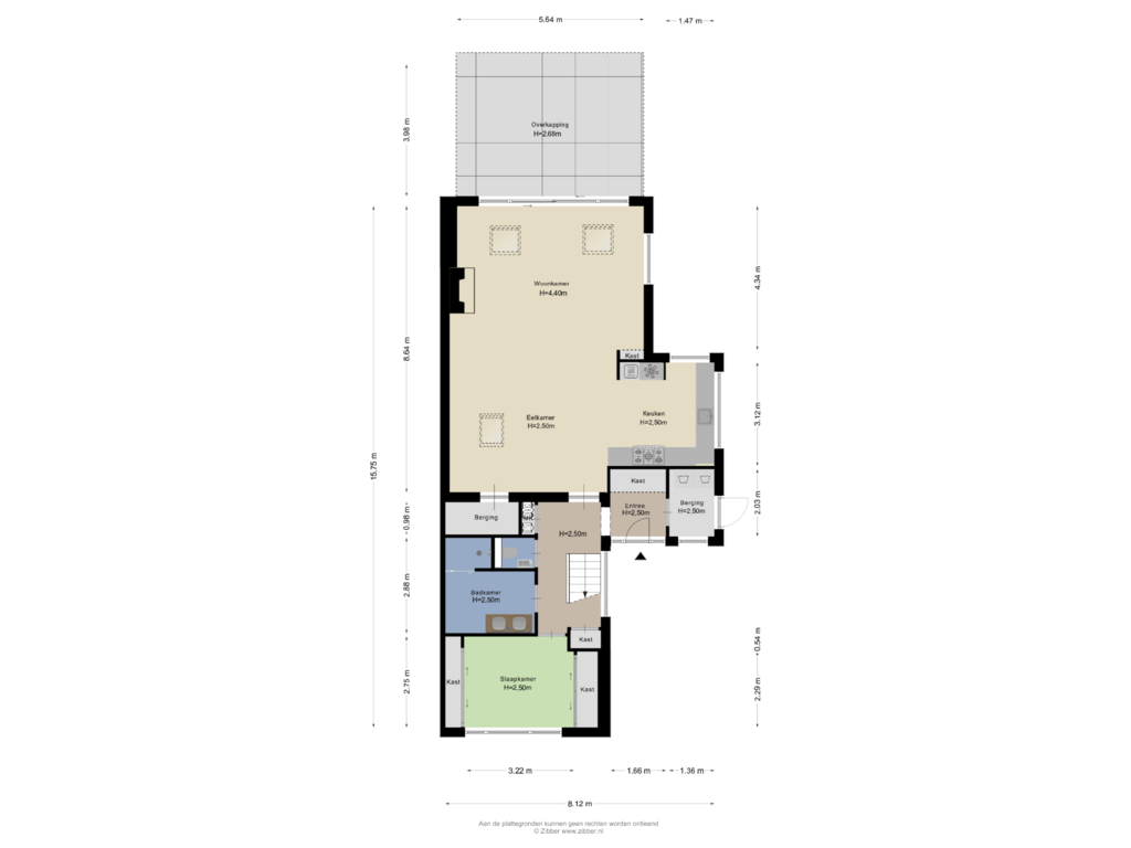 Bekijk plattegrond van Begane grond van Wollefoppenweg 11