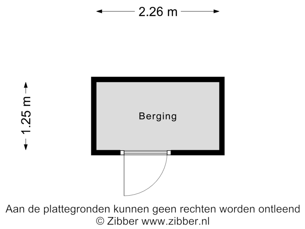 Bekijk plattegrond van Berging van Oosterveldstraat 29