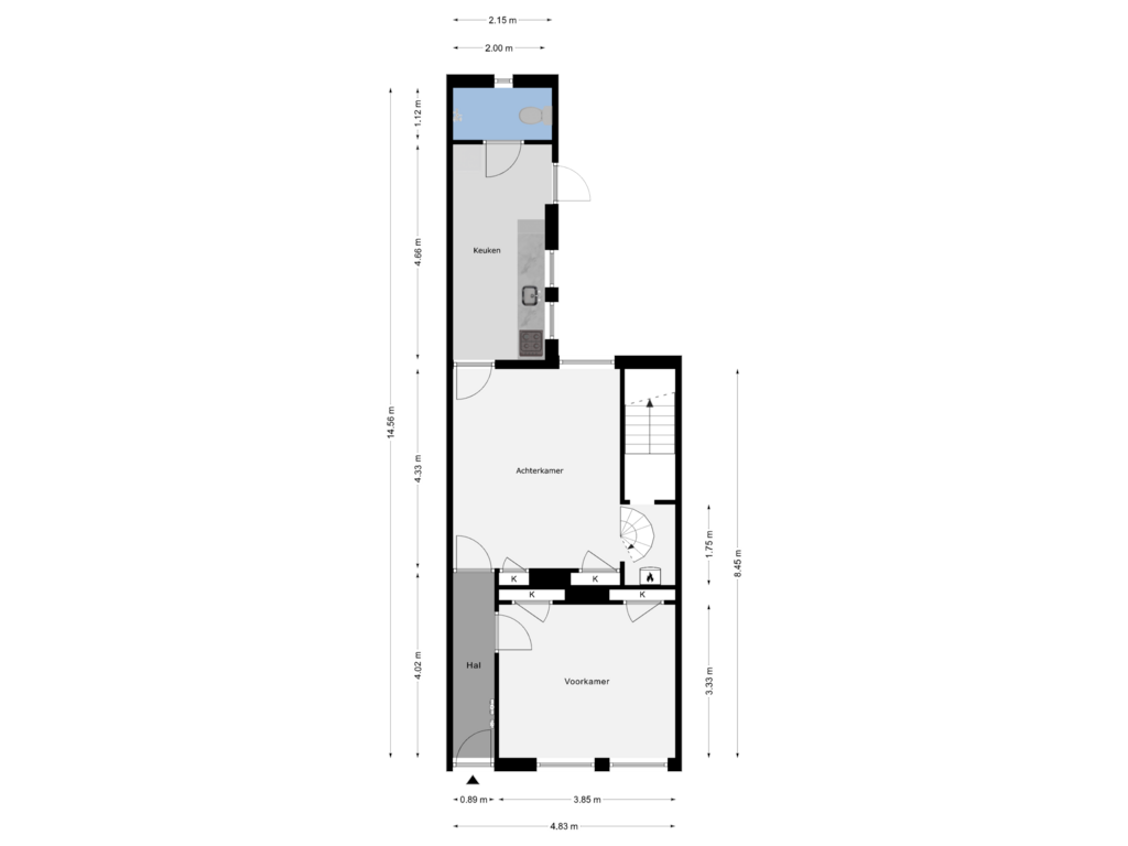 View floorplan of Begane Grond of Ranonkelstraat 20