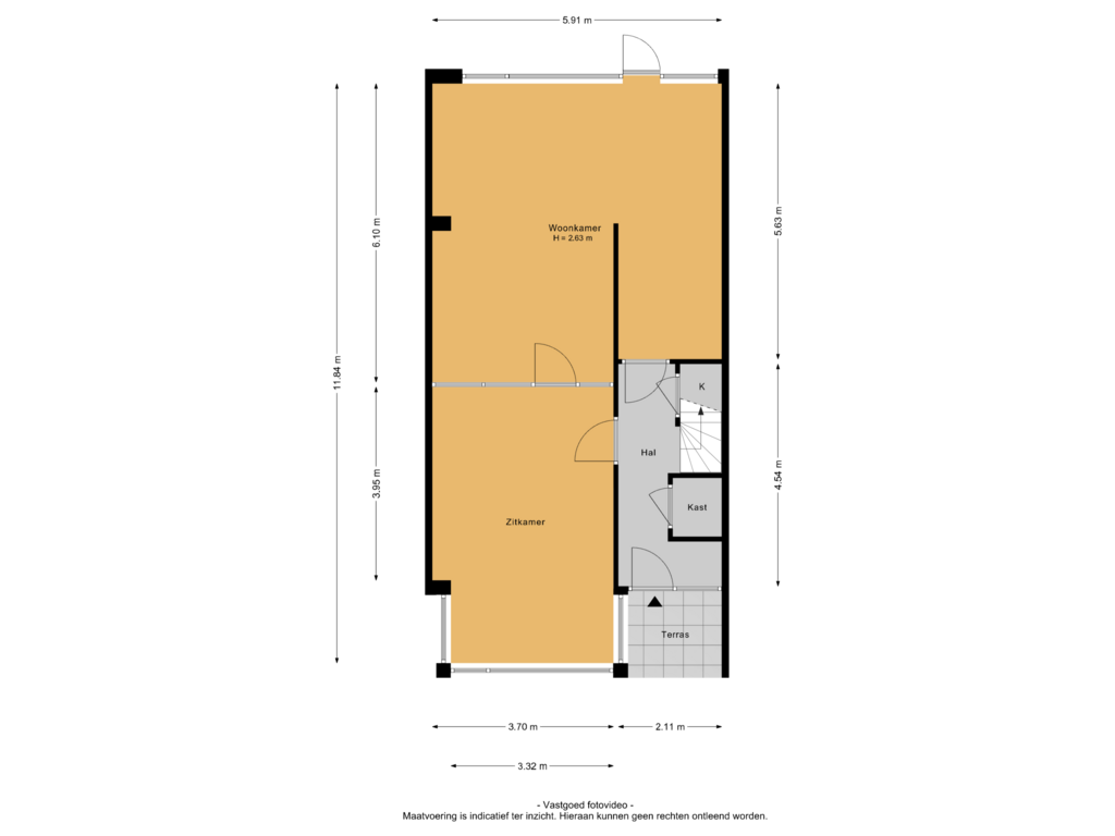 Bekijk plattegrond van Begane grond van Burgemeester W Martenslaan 18