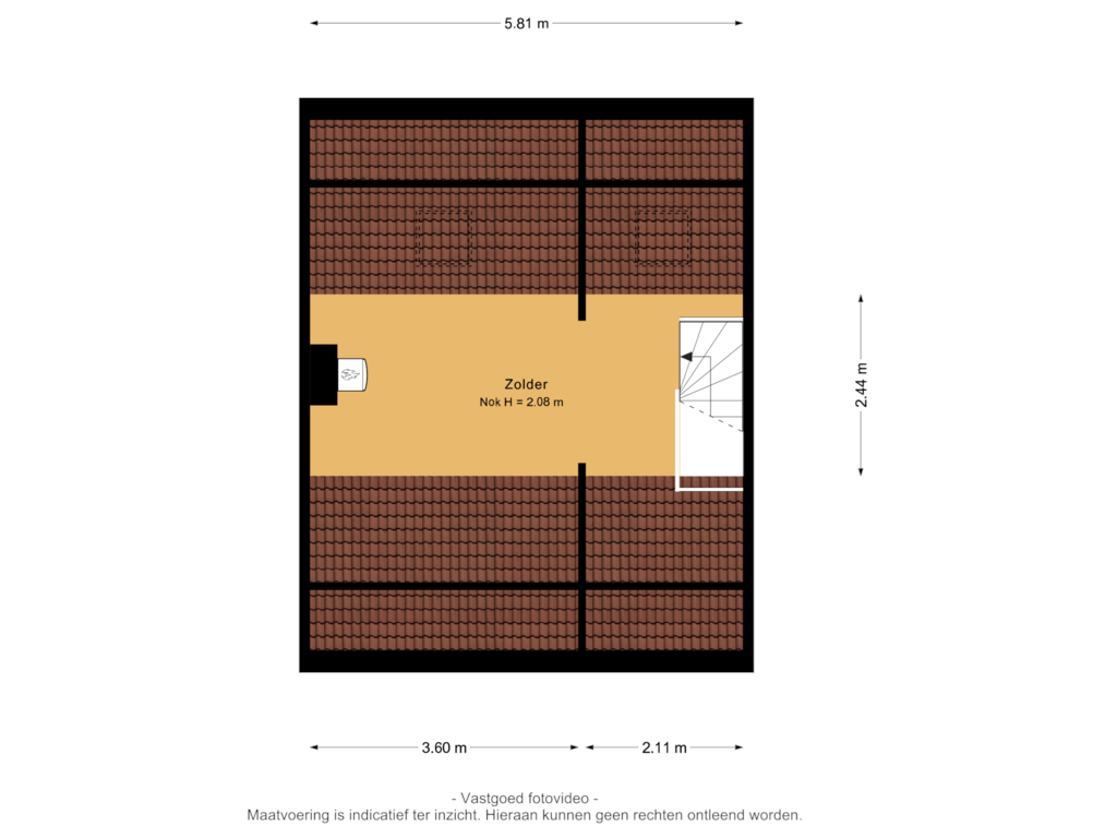 Bekijk plattegrond van 2e verdieping van Burgemeester W Martenslaan 18