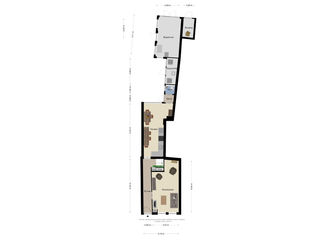 View floorplan of Begane grond of Molenstraat 35