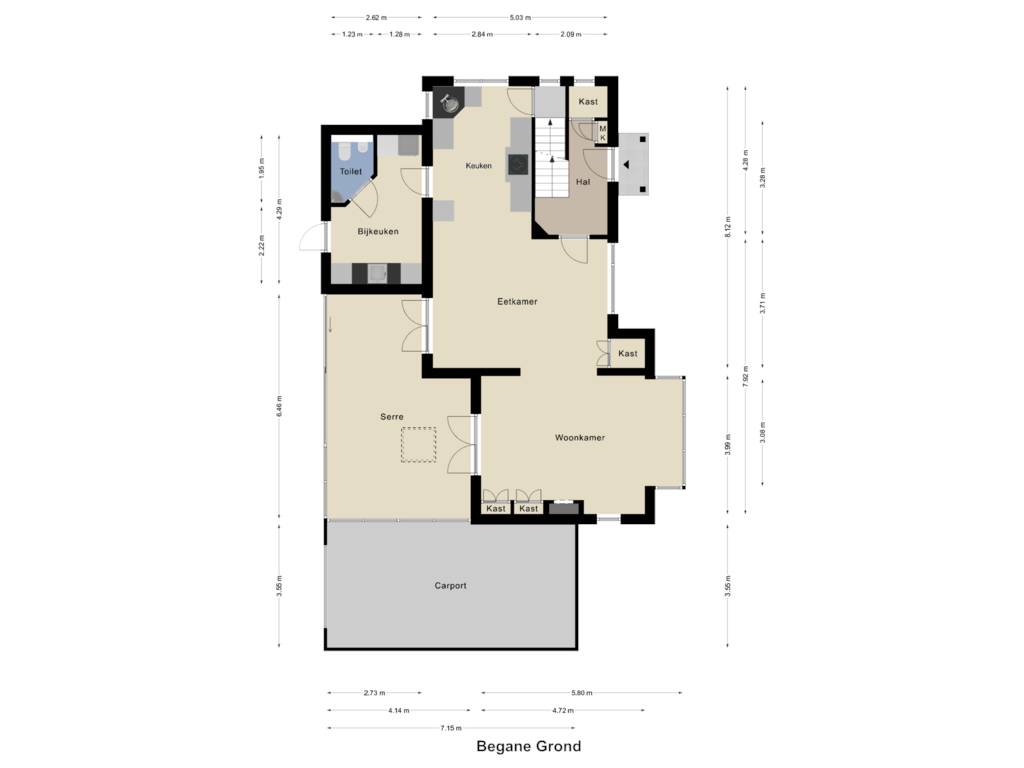 Bekijk plattegrond van Begane Grond van Eiermarkt 28