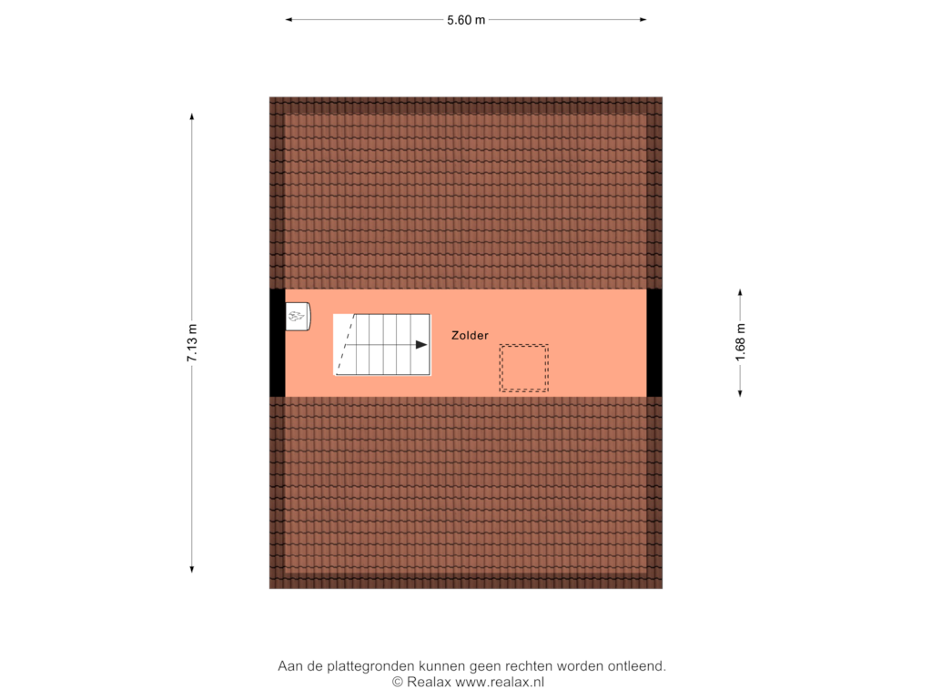 View floorplan of Verdieping 2 of Zwarteweg 40