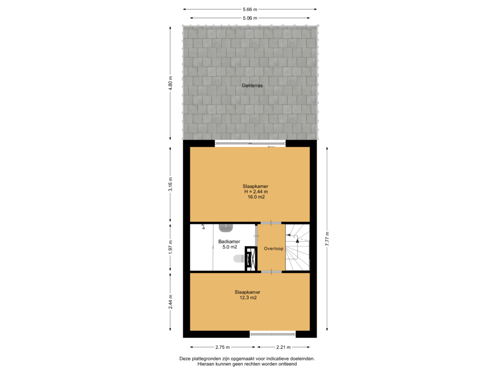 Bekijk plattegrond van 1e Verdieping van Puttershoekstraat 26