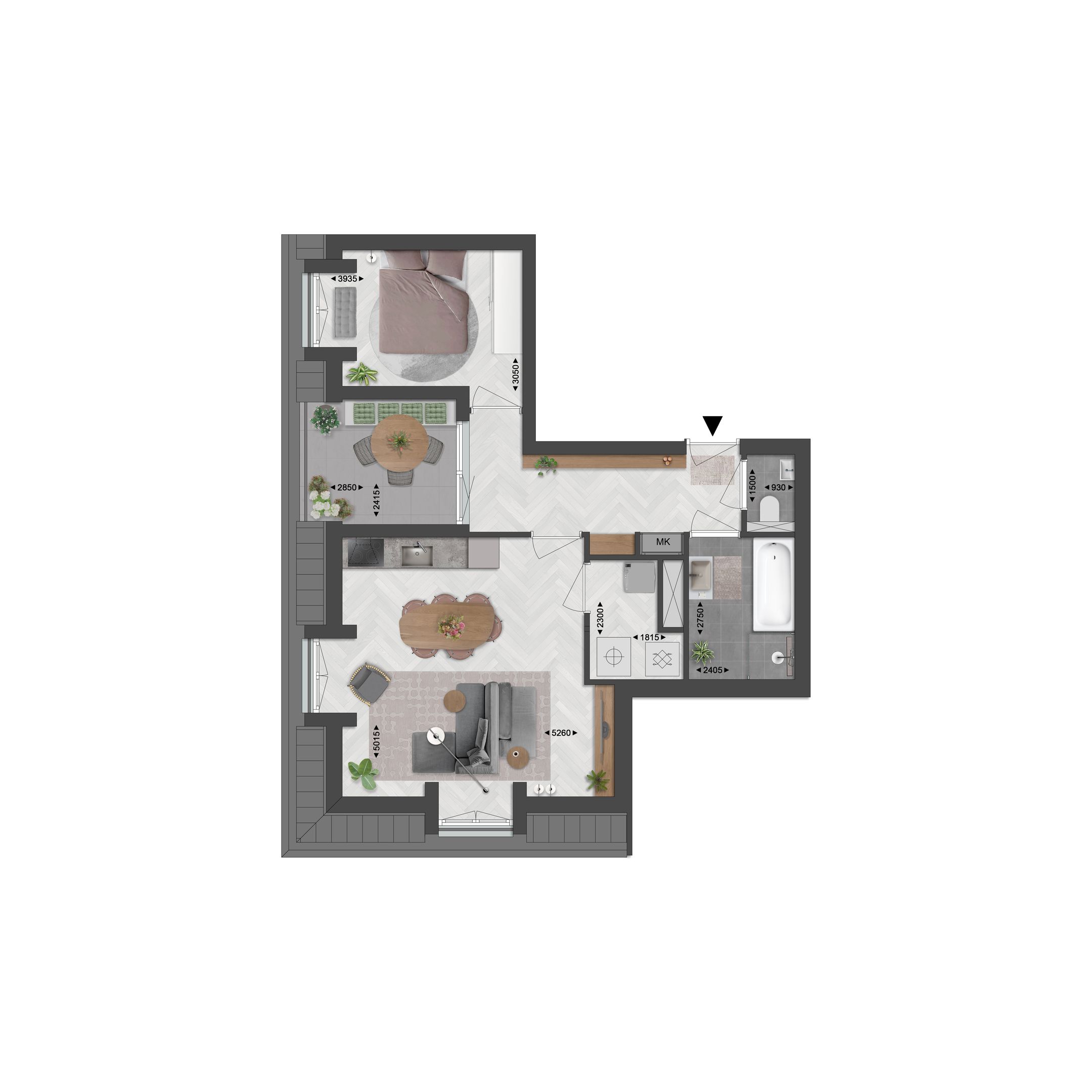 Foto 3 van Appartement (Bouwnr. B8)