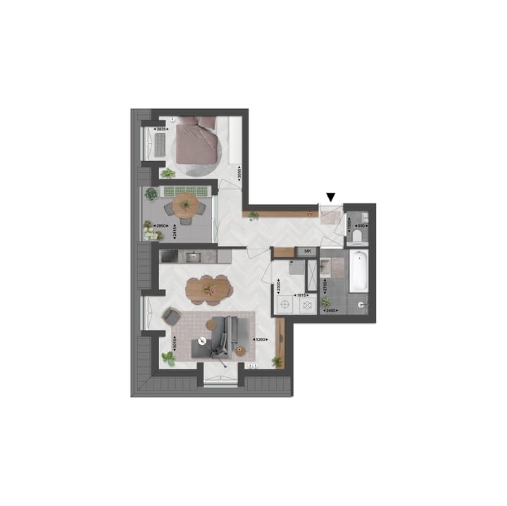 Foto 3 van Appartement (Bouwnr. B8)