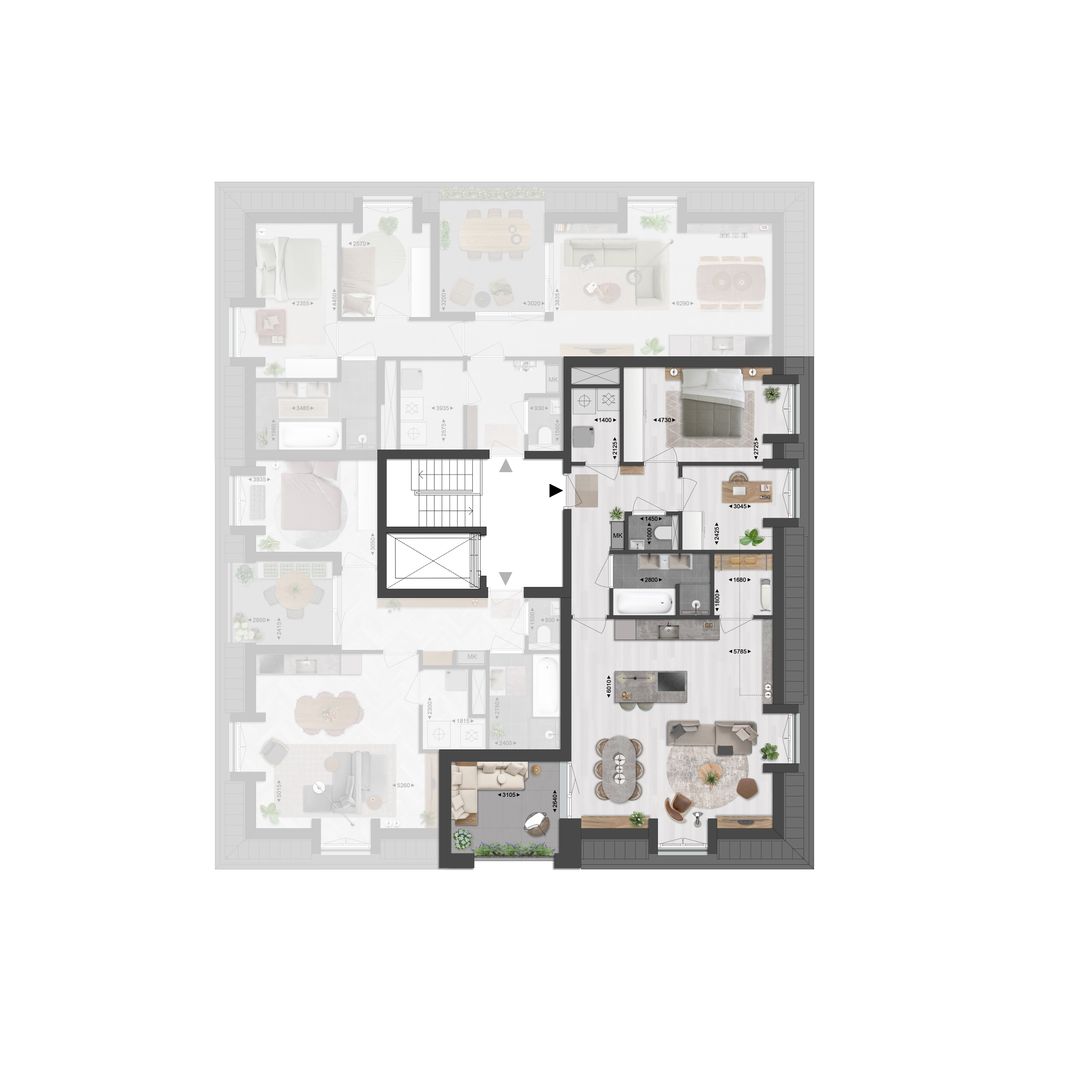 Foto 2 van Appartement (Bouwnr. B7)