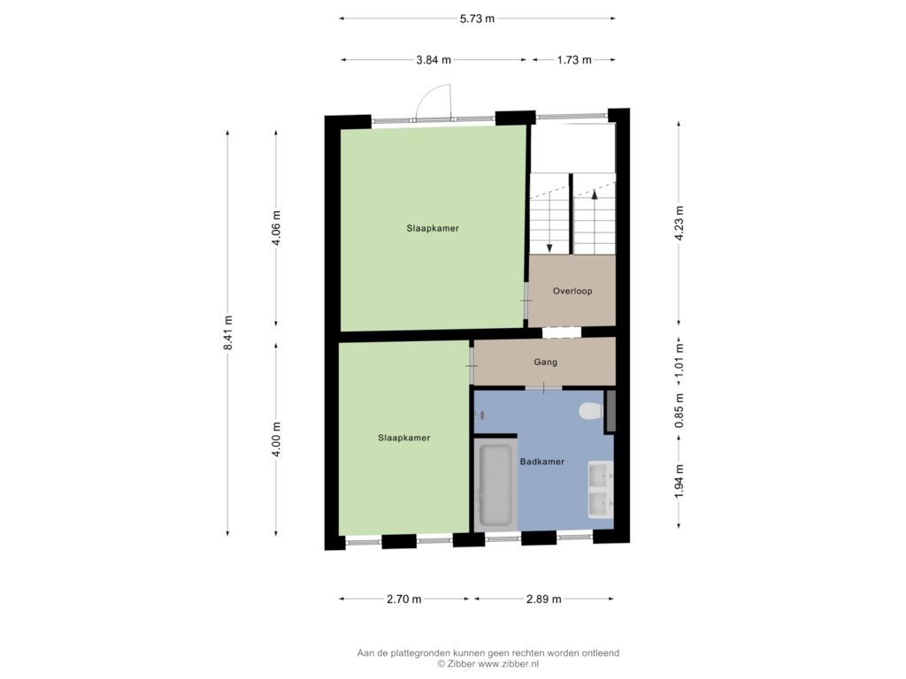 View floorplan of Eerste Verdieping of Julianastraat 26