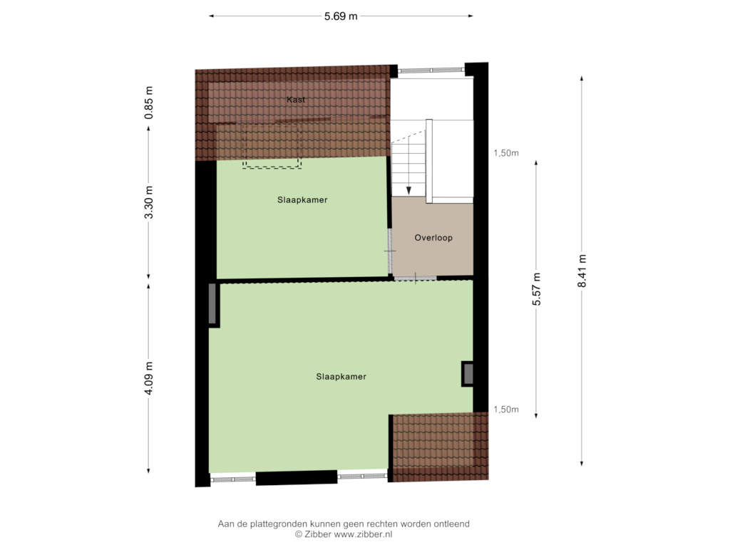 View floorplan of Tweede Verdieping of Julianastraat 26