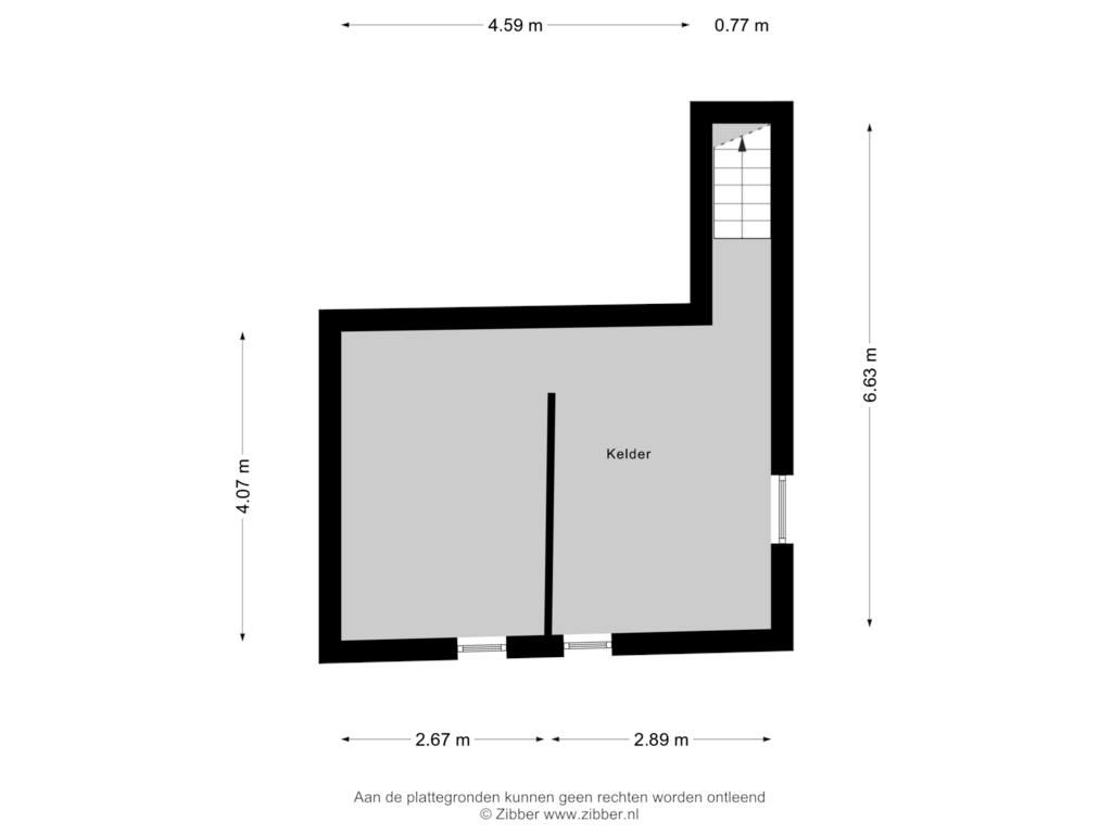 View floorplan of Kelder of Julianastraat 26