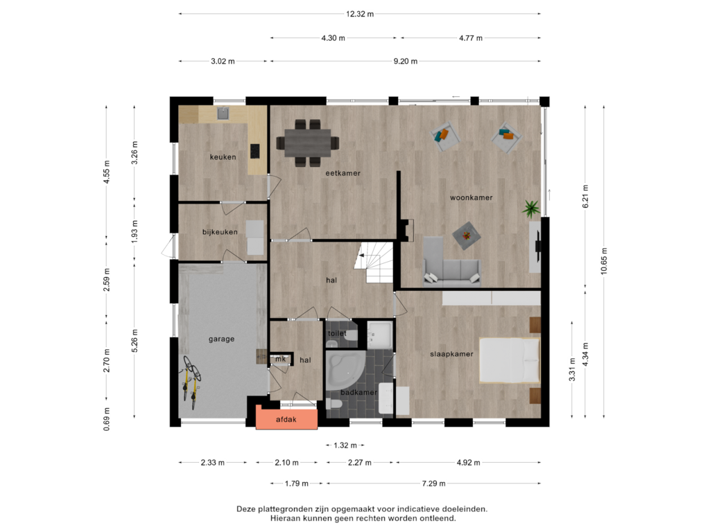 View floorplan of Begane grond of J.W. Schuurmanstraat 118