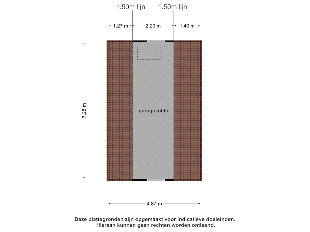 View floorplan of Garagezolder of J.W. Schuurmanstraat 118