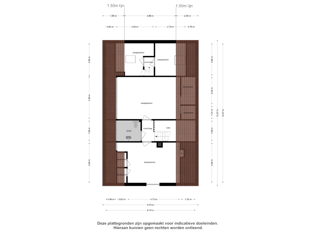 Bekijk plattegrond van Eerste Verdieping van Parkweg 1