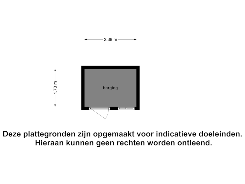 Bekijk plattegrond van Berging van Parkweg 1