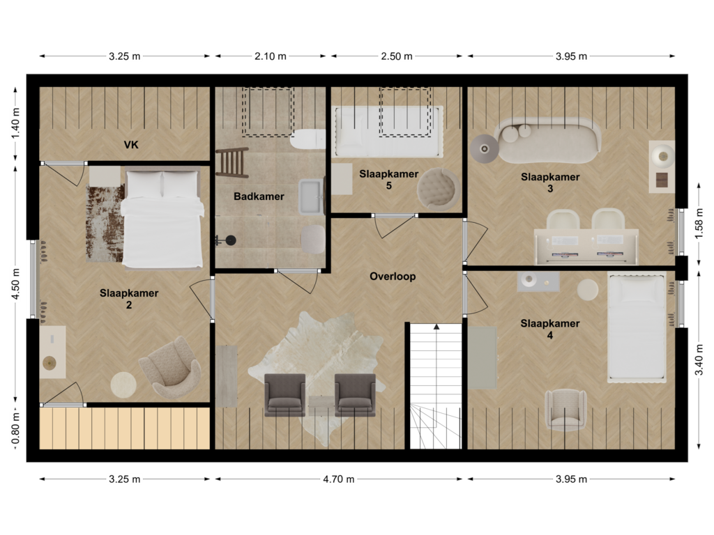 Bekijk plattegrond van Floor 1 van Schoolstraat 6