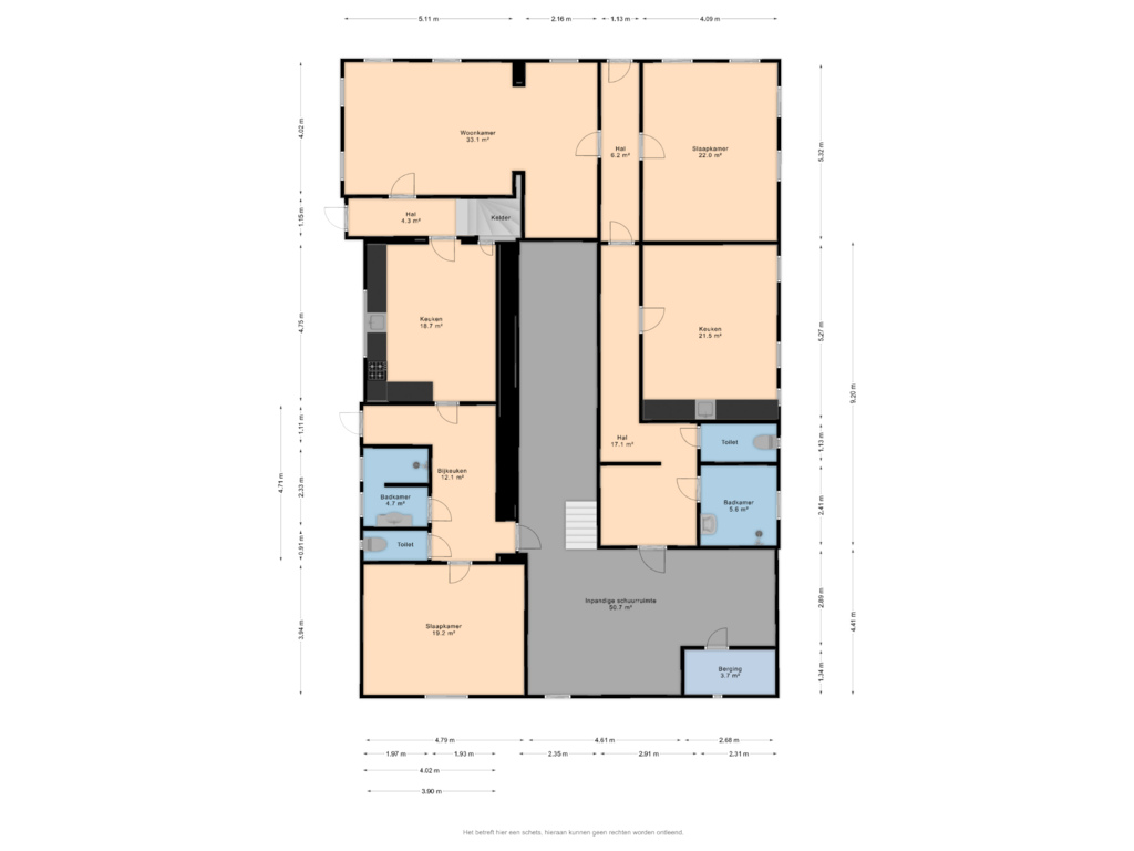 Bekijk plattegrond van Begane grond van Hoofdstraat 41