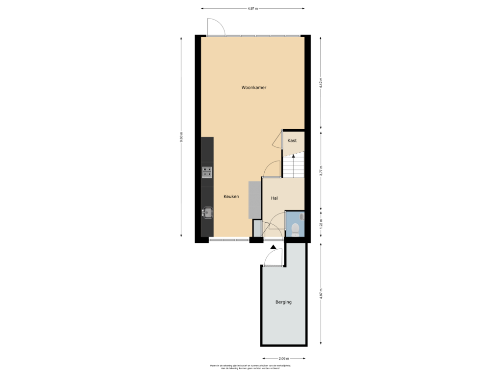 Bekijk plattegrond van Begane grond van Kalkoensprenk 20