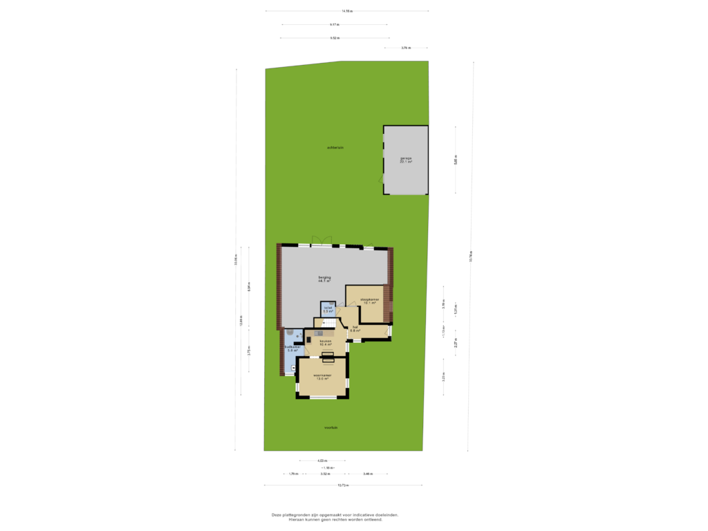 View floorplan of Overzicht woning of Bakkerom 16