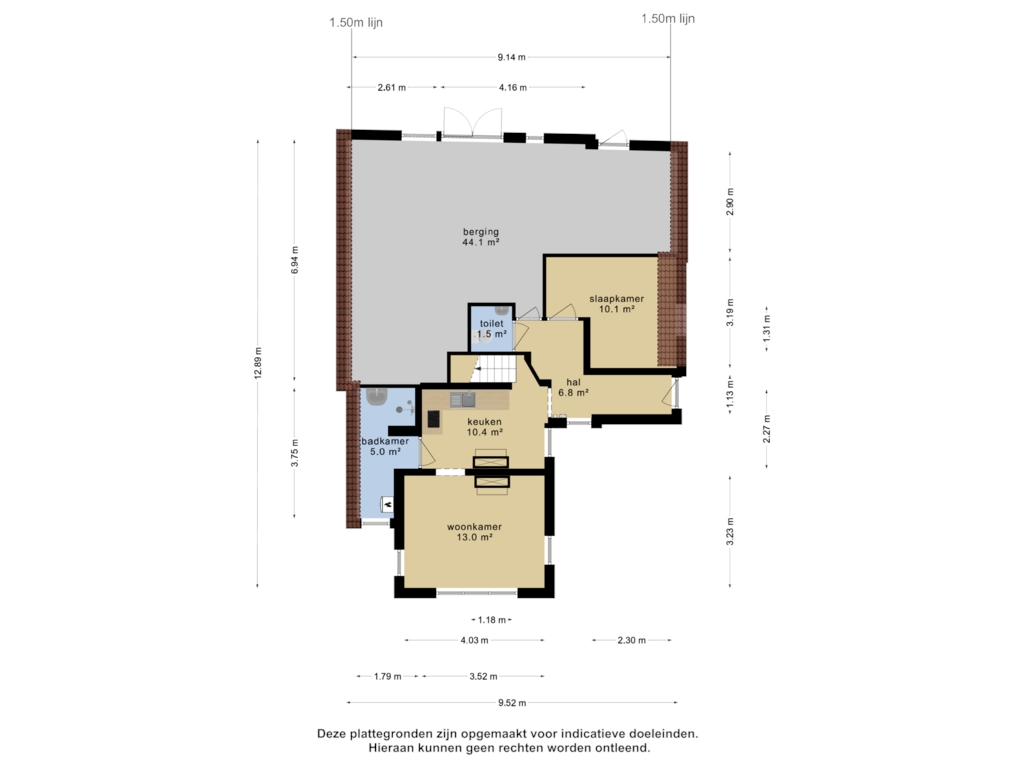 View floorplan of Begane grond of Bakkerom 16