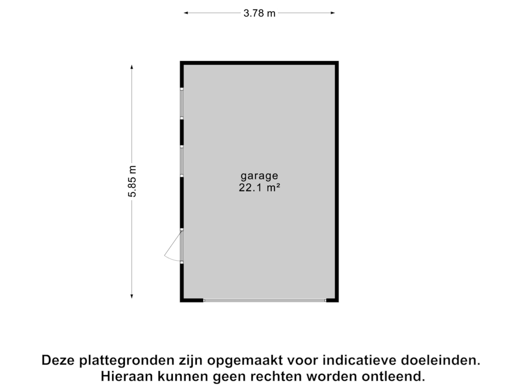 View floorplan of Berging of Bakkerom 16