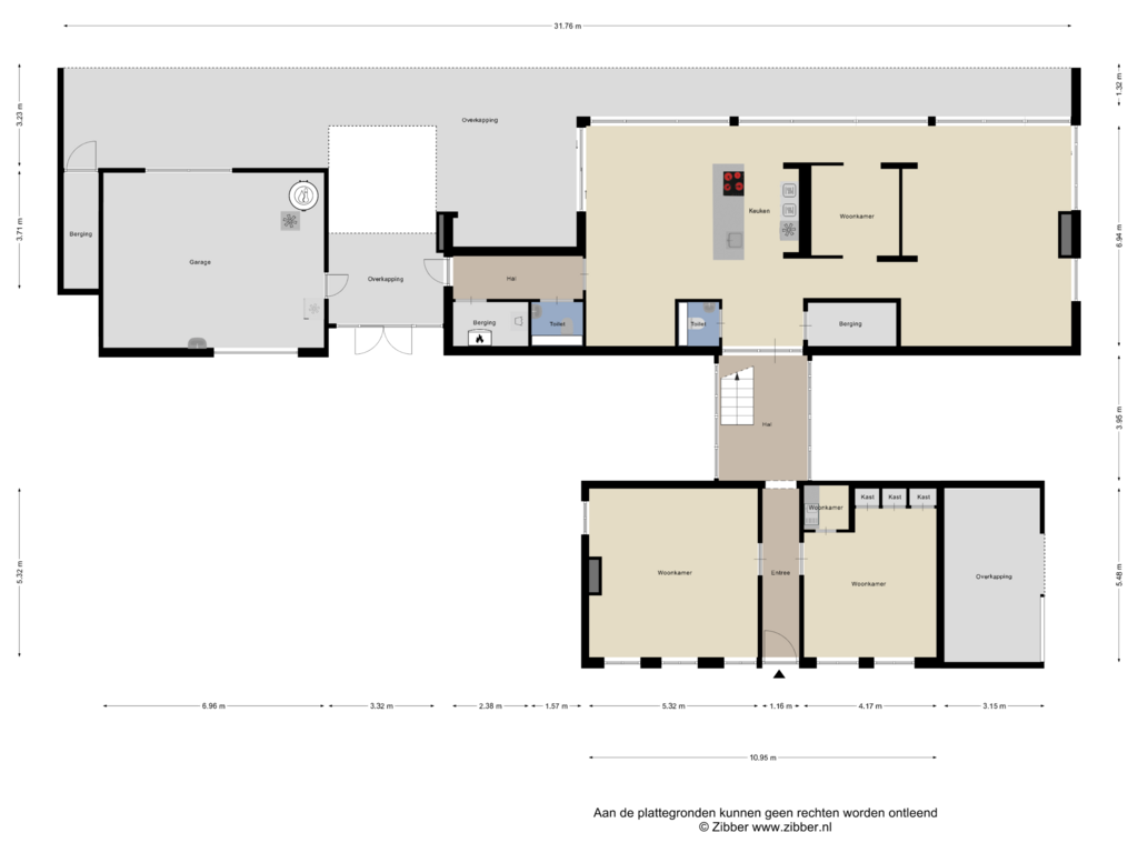 Bekijk plattegrond van Begane Grond van Ryksstrjitwei 4