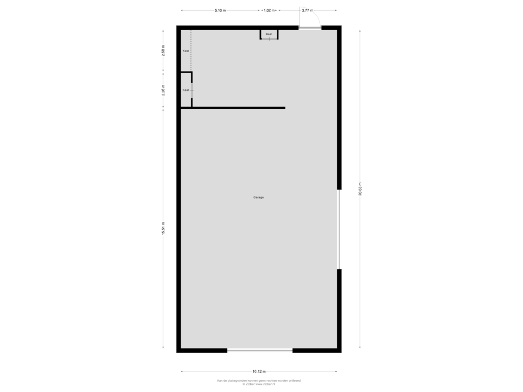 Bekijk plattegrond van Garage van Ryksstrjitwei 4