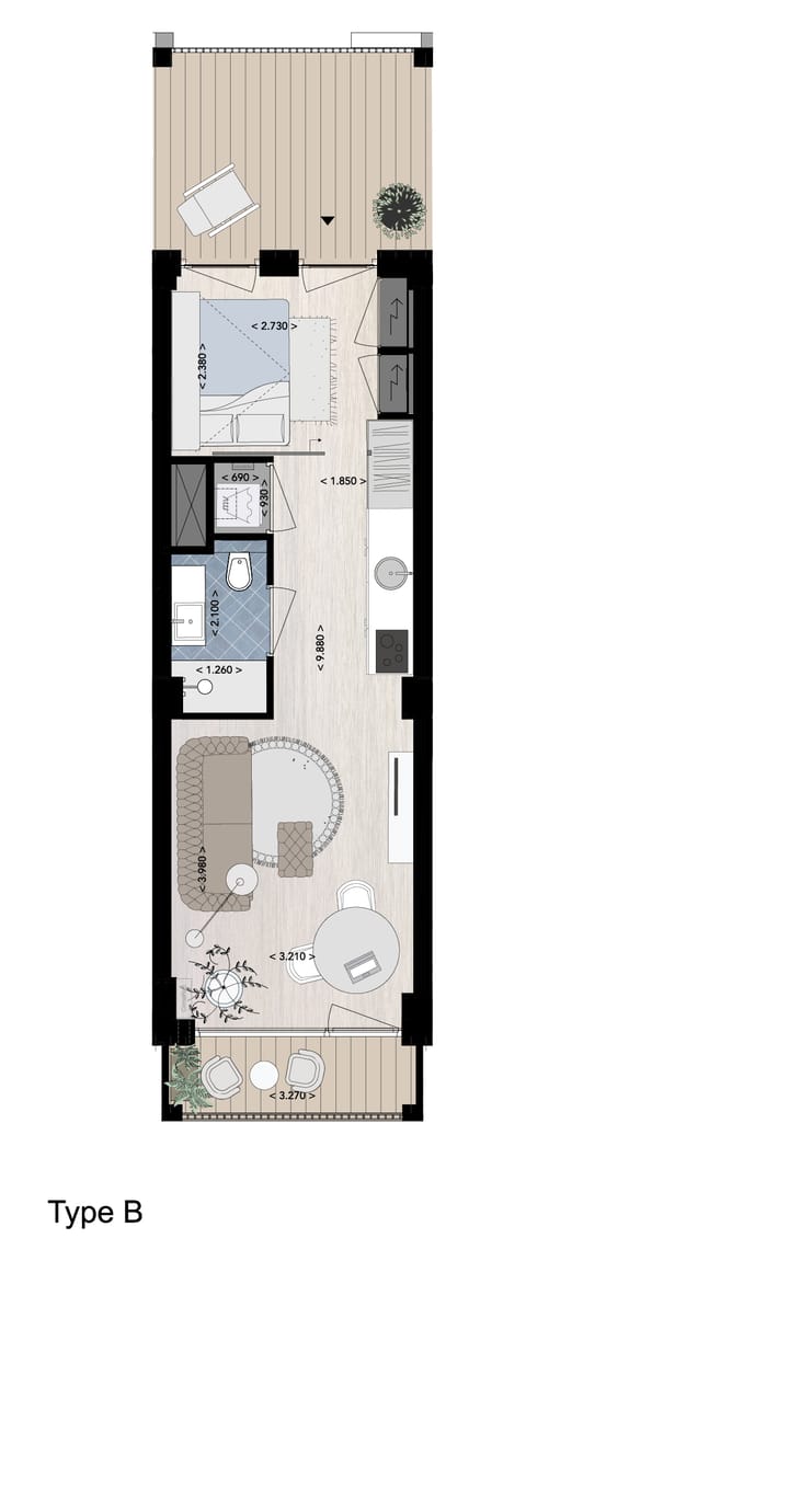 Foto 10 van Regular Suite (Bouwnr. 16)