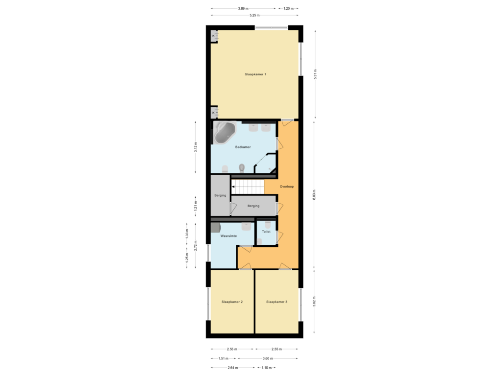 View floorplan of Souterrain of Swaenebloem 4