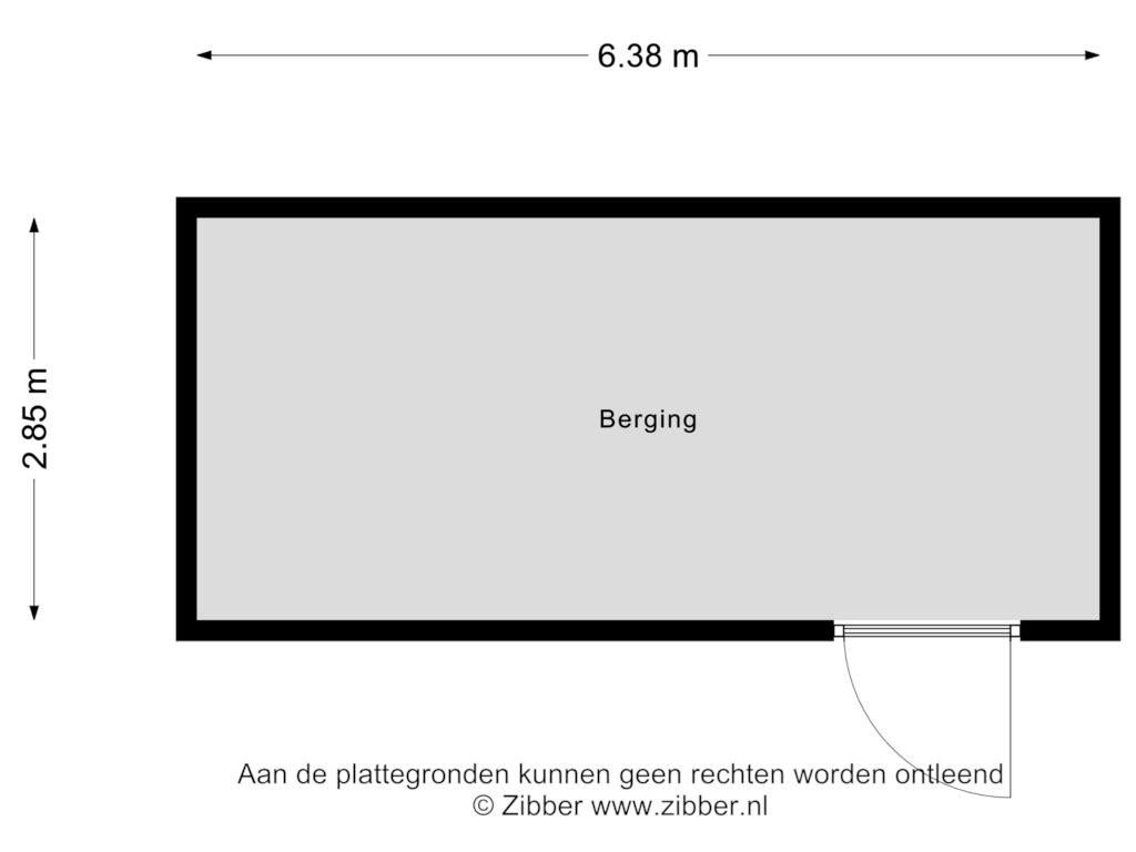 Bekijk plattegrond van Berging van Belle van Zuylenstraat 1