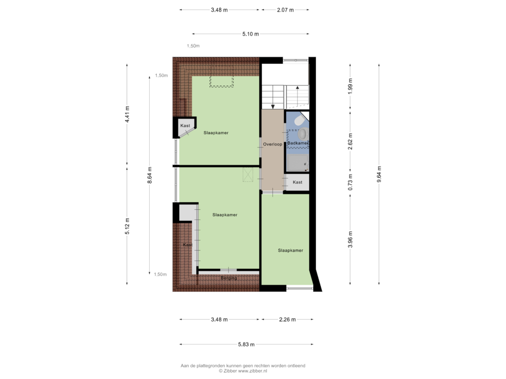 Bekijk plattegrond van Eerste Verdieping van Vaart N.Z. 68