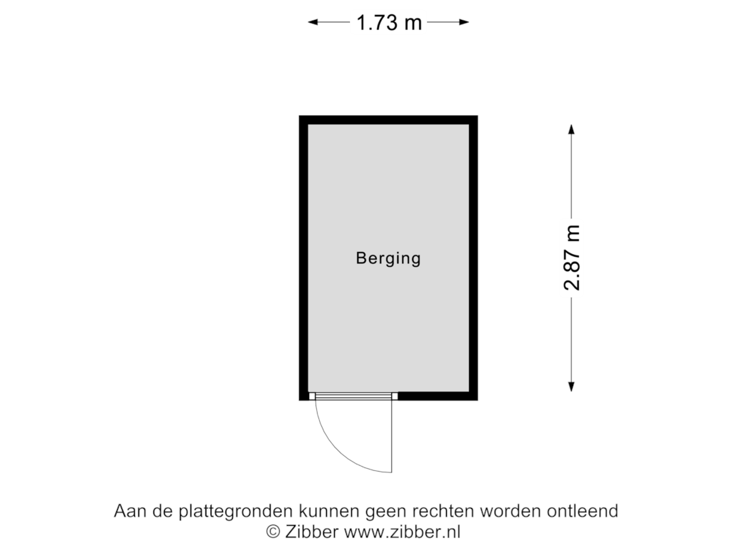 Bekijk plattegrond van Berging van Vaart N.Z. 68