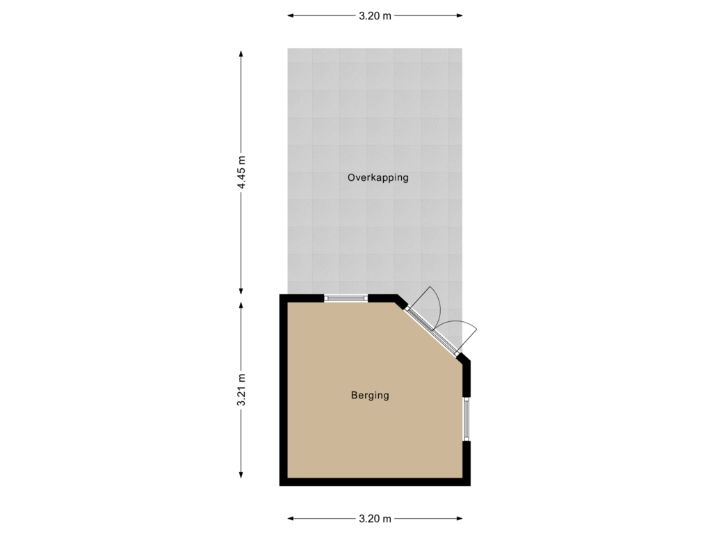 Bekijk plattegrond van Berging van Burgemeester de Goedestraat 7