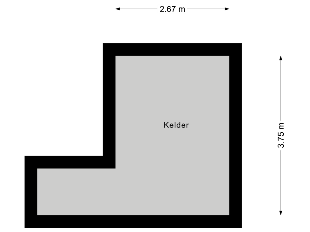 Bekijk plattegrond van Kelder van Schapendijk 49