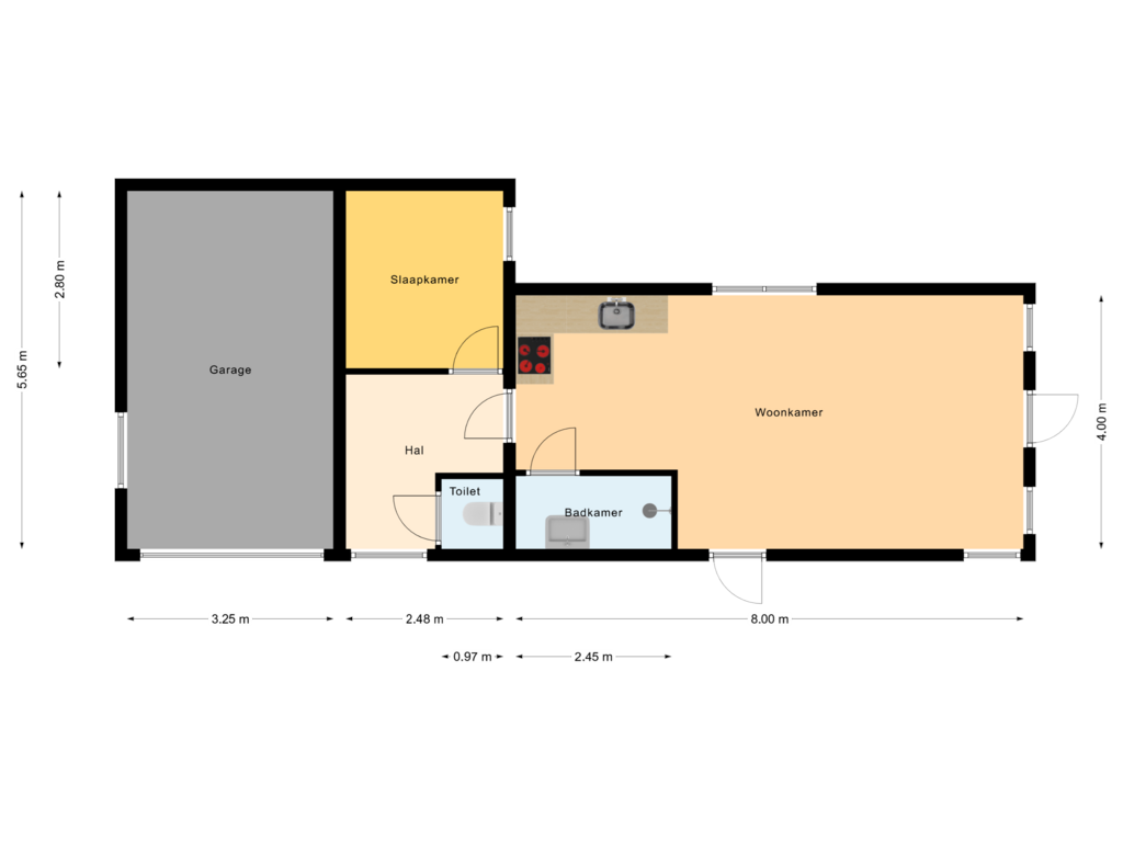 Bekijk plattegrond van Bijgebouw van Schapendijk 49