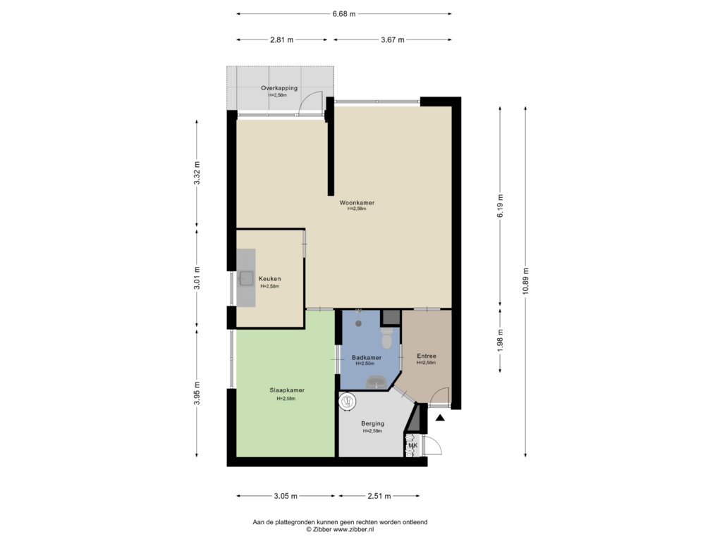 Bekijk plattegrond van Appartement van Henegouwen 78